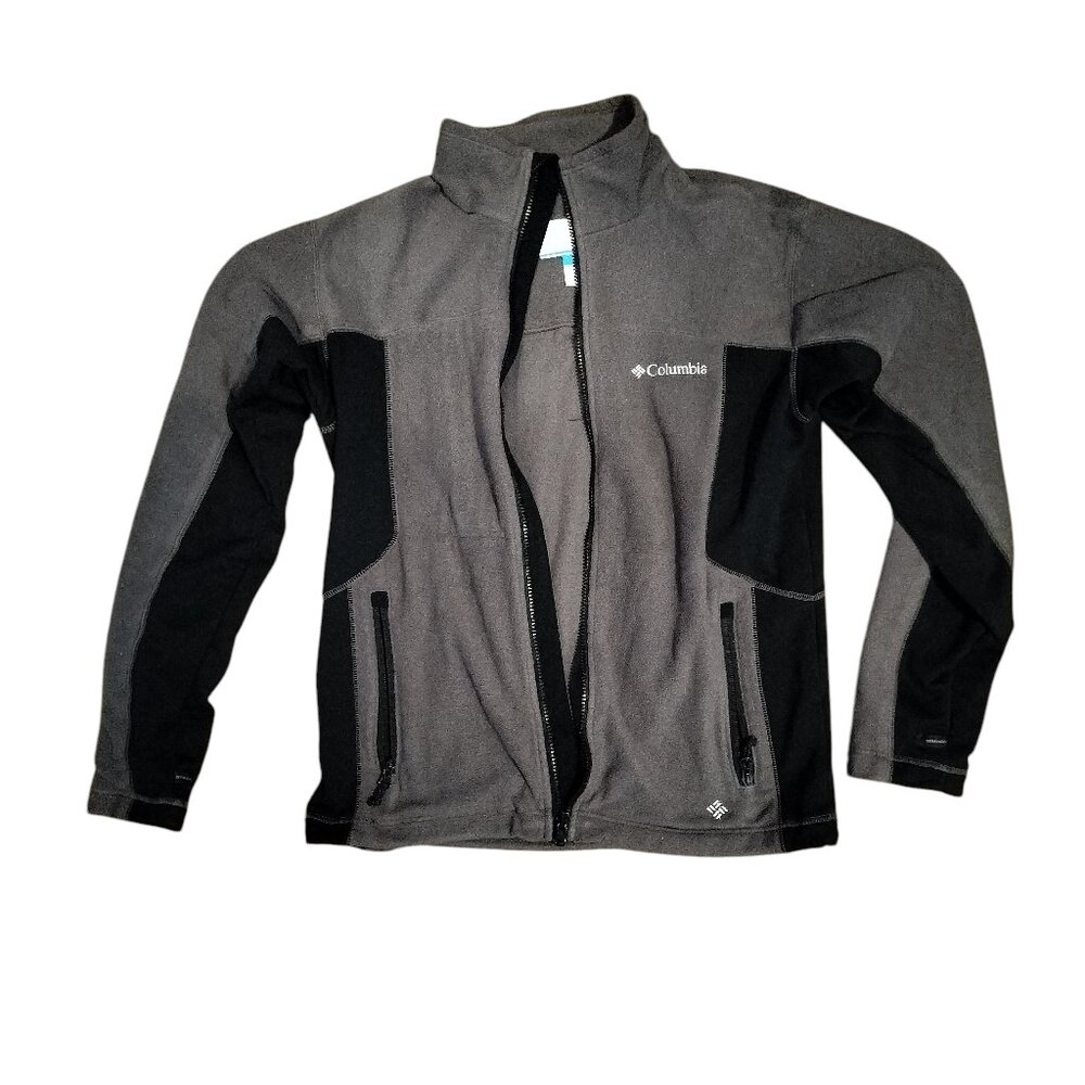 Columbia Sportswear black and gray fleece jacket